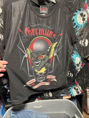 #261 3xl & 4xl Killstar NWT Gremlins Graphic Tee with Red & Yellow Accents